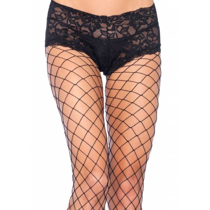 BREITE NETZSTRUMPFHOSE