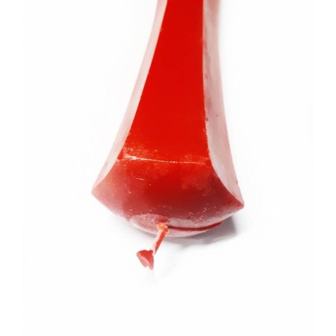 HANDGEMACHTE KERZE ROT (WARM)