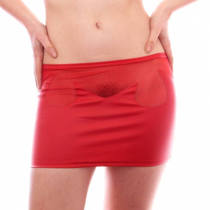 ROTER WETLOOK-ROCK+SCHLEIER FORMEN