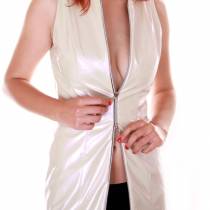 ROBE VINYLE IRISÉE + ZIP