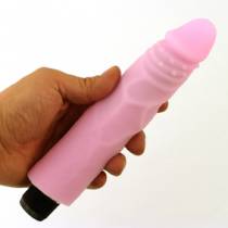 SUPERWEICHER VIBRIERENDER DILDO ROSA
