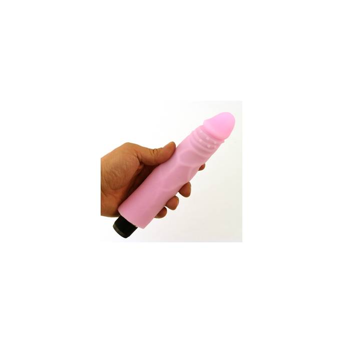 VIBRATING DILDO SUPER SOFT PINK