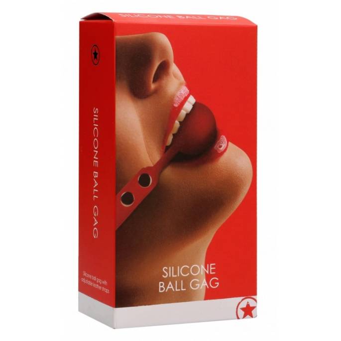 BAILLON BOULE SILICONE ROUGE
