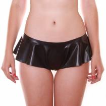 GESCHLITZTE, BAUSCHIGE LATEXHOSE