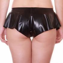 GESCHLITZTE, BAUSCHIGE LATEXHOSE