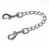 CHROMKETTE 15 CM + 2 KARABINERHAKEN