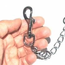 CHAINE CHROME 15 CM + 2 MOUSQUETON SAX