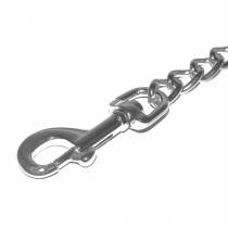 CHAINE CHROME 15 CM + 2 MOUSQUETON SAX