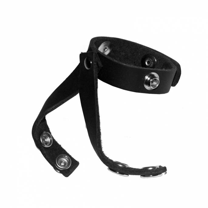 COCKRING LEDER SCHWARZ DIVIDER V-STYLE