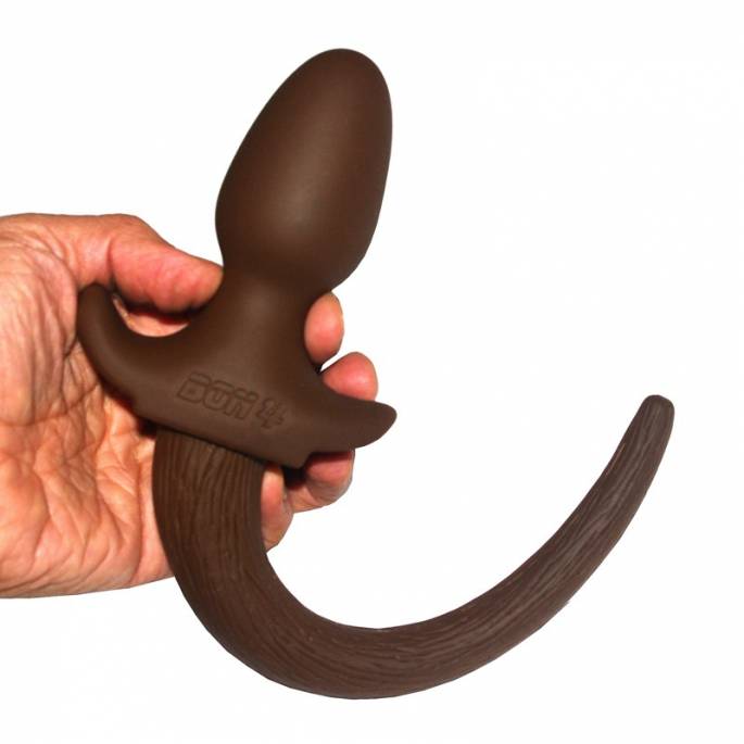 PLUG SILICONE DOGGIE MARRON SMALL