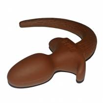 PLUG SILICONE DOGGIE MARRON SMALL