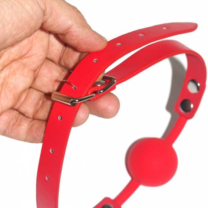 BAILLON BOULE SILICONE ROUGE