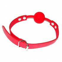 BAILLON BOULE SILICONE ROUGE