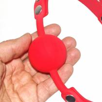 BAILLON BOULE SILICONE ROUGE