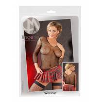 NETZ-T-SHIRT MIT HALBLANGEN ÄRMELN T.U