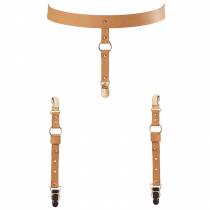 MAZE - BRAUNE STRAPSGÜRTEL BAUCH UND STRÜMPFE