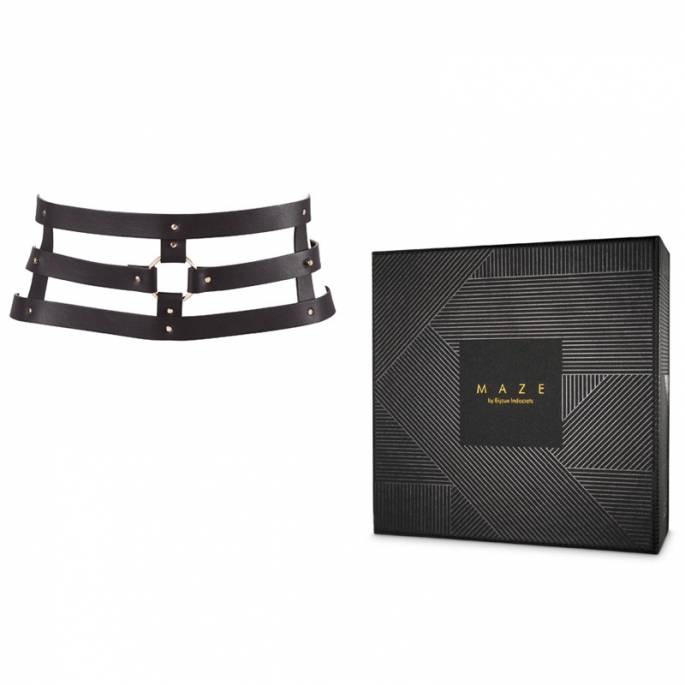 MAZE - CEINTURE NOIRE ET CONTRAINTE POIGNETS