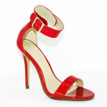 SANDALES FINES VINYLE ROUGE "AMUSE"