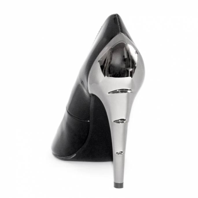 ESCARPINS TALON CHROME "VOLTAGE"