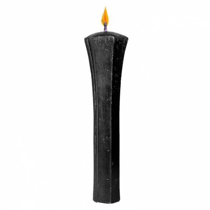 HANDGEFERTIGTE SCHWARZE KERZE (WARM)