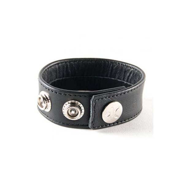 COCKRING AUS LEDER MIT 3 DRUCKKNÖPFEN TITUS