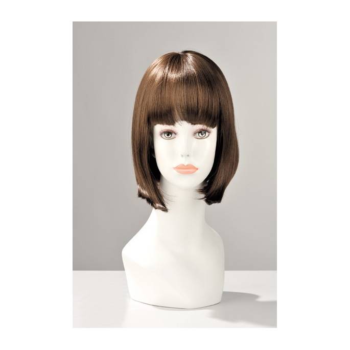 PERÜCKE CHINA DOLL KURZ KATZENBRAUN