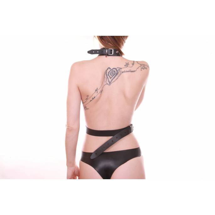 HARNAIS CUIR COU ET TAILLE