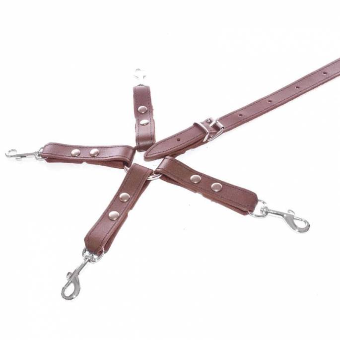 LEATHER STRAP CONSTRAINT CROSS + LANYARD