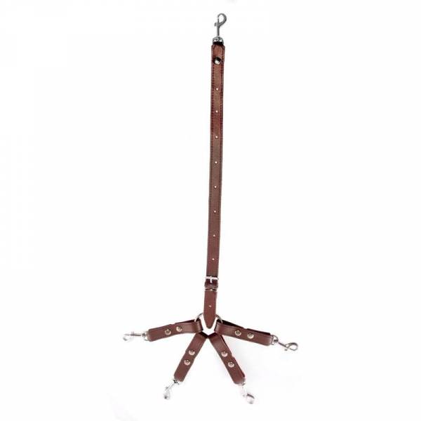 LEATHER STRAP CONSTRAINT CROSS + LANYARD