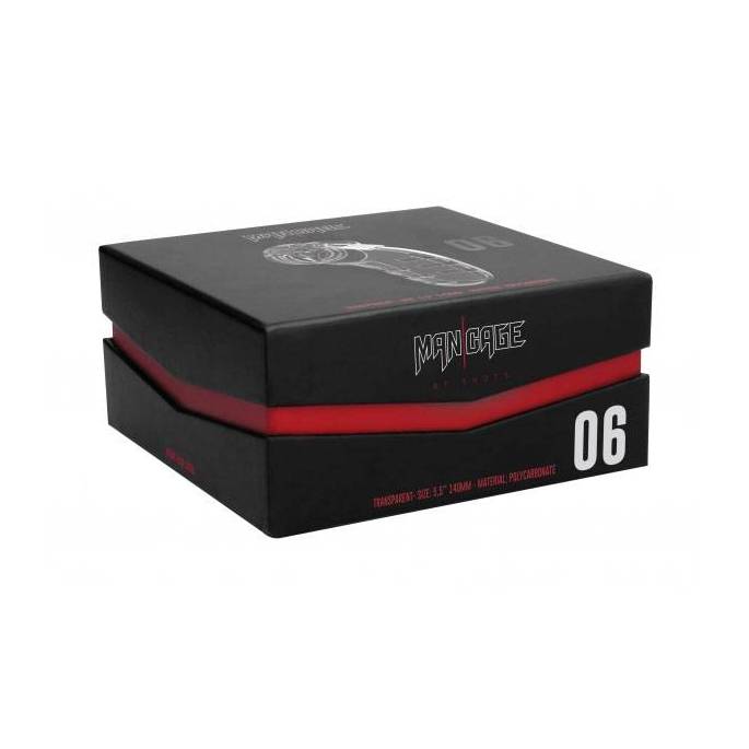 KEUSCHHEITSKÄFIG 06 - 14CM - TRANSPARENT