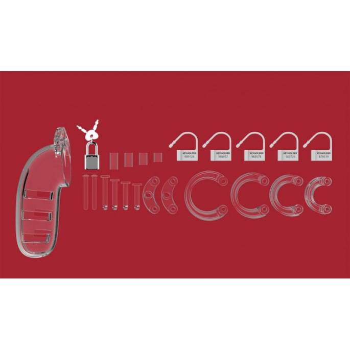 KEUSCHHEITSKÄFIG 06 - 14CM - TRANSPARENT