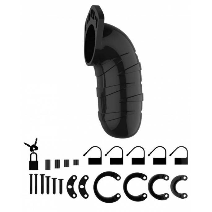 KEUSCHHEITSKÄFIG 05 - 14CM - SCHWARZ