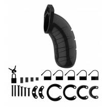 KEUSCHHEITSKÄFIG 04 - 12CM - SCHWARZ