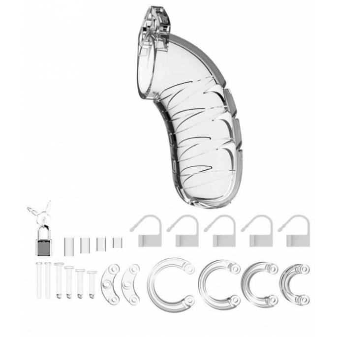 KEUSCHHEITSKÄFIG 04 - 12CM - DURCHSICHTIG