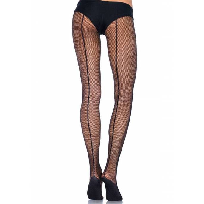 NETZSTRUMPFHOSE RÜCKENNAHT