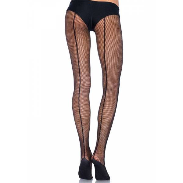 NETZSTRUMPFHOSE RÜCKENNAHT