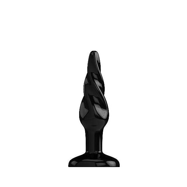 BUTT PLUG MODEL 5 BLACK MEDIUM 13X3.7 CM
