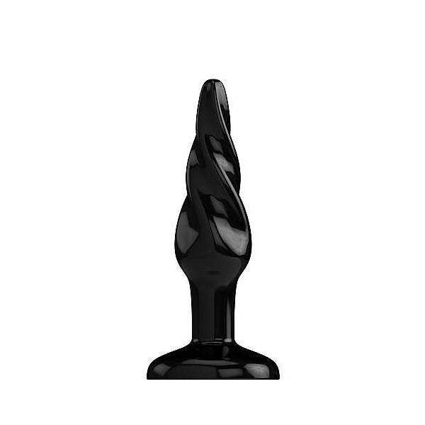 BUTTPLUG MODEL 5 BLACK LARGE 15.5X4.5CM