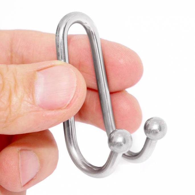 KLEINER NASENHAKEN 2 KUGELN