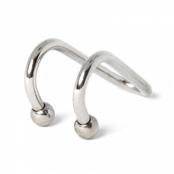 PETIT CROCHET DE NEZ 2 BOULES