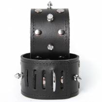 MANETTE IN PELLE CON LUCCHETTO