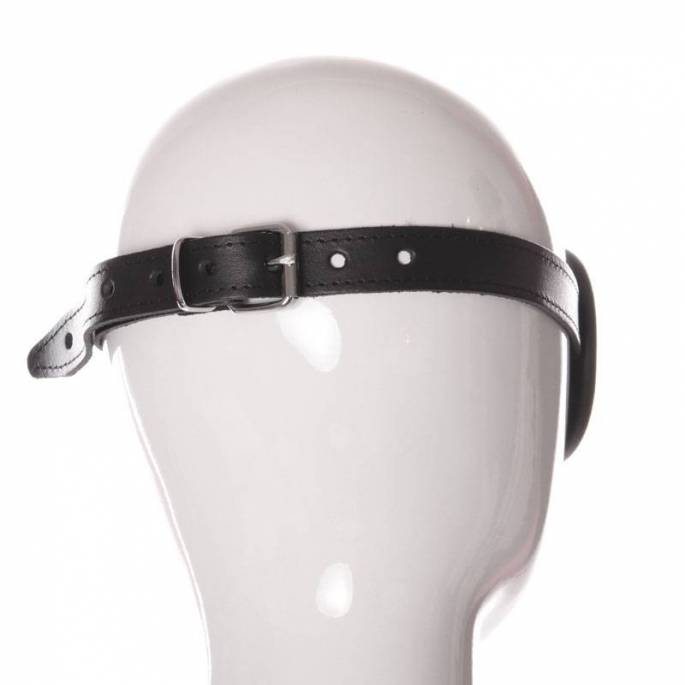 MASQUE OCCULTANT CUIR NOIR