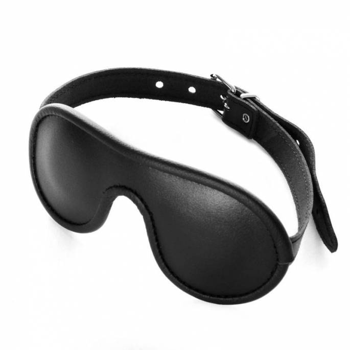 VERDUNKELUNGSMASKE LEDER SCHWARZ