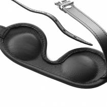 VERDUNKELUNGSMASKE LEDER SCHWARZ