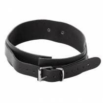 COLLIER CUIR NOIR FIN BASIC