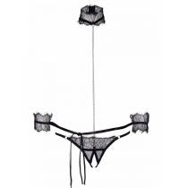 SET COLLIER/CHAINE/STRING+MENOTTES