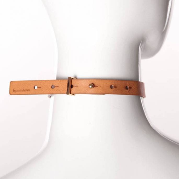 MAZE - COLLIER ANNEAU SIMPLE MARRON