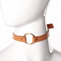 MAZE - COLLIER ANNEAU SIMPLE MARRON