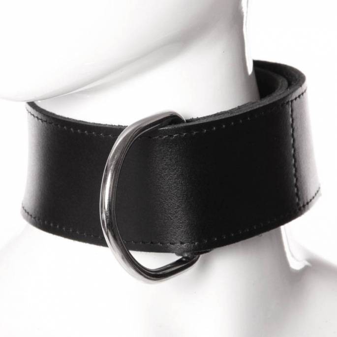 COLLAR CUERO ANILLO GRANDE