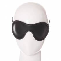 MASQUE OCCULTANT CUIR NOIR